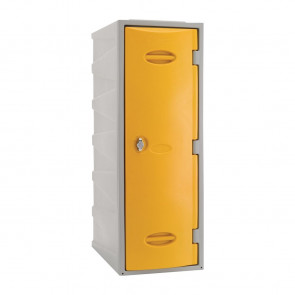 Extreme Plastic Single Door Locker Hasp and Staple Lock Yellow 900mm