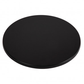 Werzalit Round Table Top Black 800mm