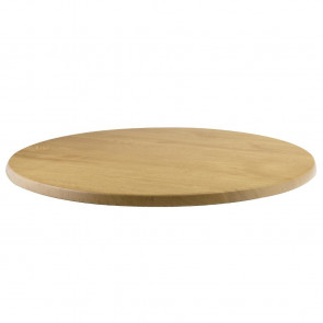 Werzalit Round Table Top Oak Effect 600mm