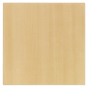 Werzalit Square Table Top Planked Beech 600mm