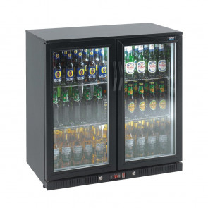 Lec Double Door Back Bar Cooler 180 Bottles