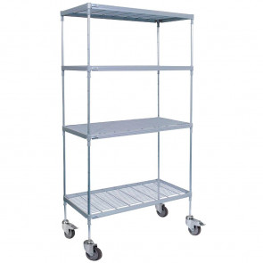 Craven 4 Tier Nylon Coated Wire Shelving with Pads 1825x1175x491mm