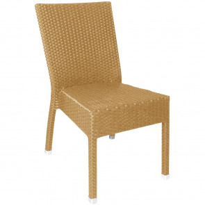 Bolero Wicker Side Chairs Natural (Pack of 4)