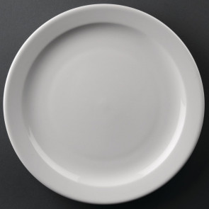 Athena Hotelware Narrow Rimmed Plates 258mm