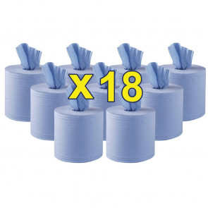 Jantex Centrefeed Blue Roll 18 Pack