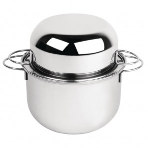 Olympia Mussel Pot Stainless Steel Medium