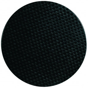 Werzalit Round Table Top Rattan Anthracite 800mm