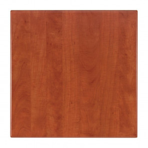 Werzalit Square Table Top Wild Pear Cognac 600mm