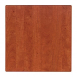 Werzalit Square Table Top Wild Pear Cognac 700mm