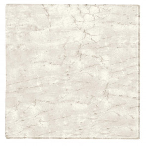 Werzalit Square Table Top Marble Bianco 600mm