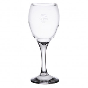 Arcoroc Seattle Nucleated Wine Glasses 240ml CE Marked at 175ml