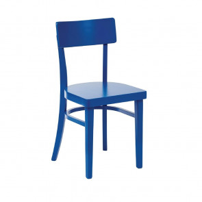 Bolero Wooden Sidechairs Blue (Pack of 2)