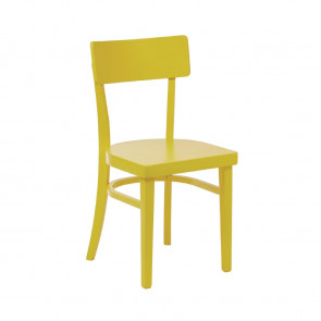 Bolero Wooden Sidechairs Yellow (Pack of 2)