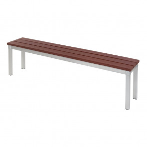 Enviro Outdoor Walnut Effect Faux Wood Bench 1600mm