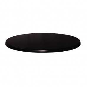 Werzalit Round Table Top Black 700mm
