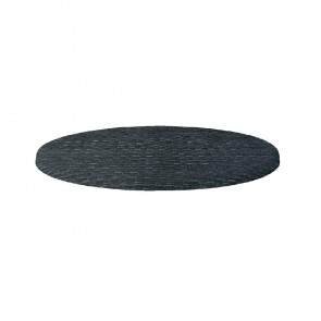 Werzalit Round Table Top Rattan Anthracite 700mm