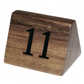 Wooden Table Number Signs Nos 11-20
