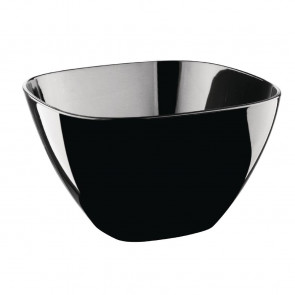 Kristallon Square Bowl Black (Pack 12)