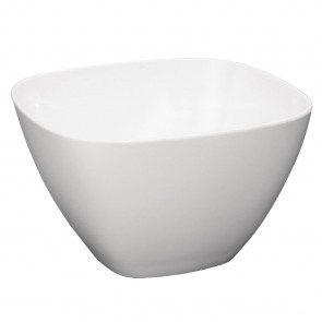 Polycarbonate Square Bowl White 100mm