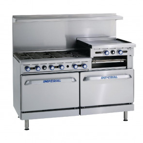 Imperial 6 Burner & Griddle Propane Gas Oven Range IR6RG24-P