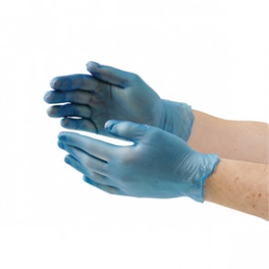 Blue Vinyl Gloves