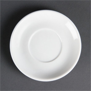 Olympia Whiteware Stacking Espresso Saucers