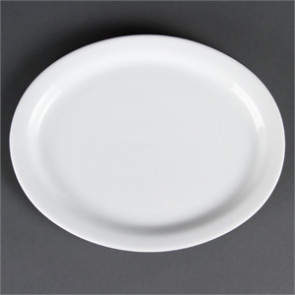 Olympia Whiteware Oval Platters 250mm