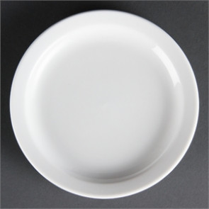 Olympia Whiteware Narrow Rimmed Plates 150mm