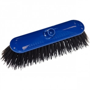 SYR Contract Broom Head Stiff Bristle Blue 10.5in