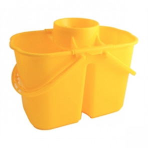 Jantex Colour Coded Twin Mop Buckets Yellow