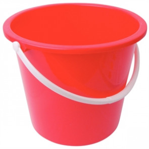 Jantex Round Plastic Bucket Red 10Ltr