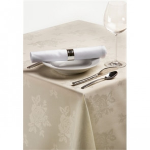 Roslin Woven Rose Ivory Tablecloth