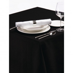 Palmar Polyester Tablecloth Black 90in
