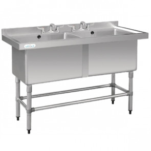 Double Deep Pot Sink - 1410mm x 600mm