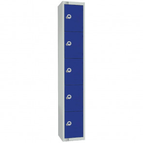 Elite Five Door Camlock Locker Blue