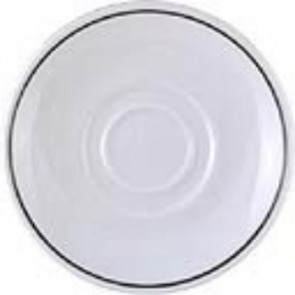 Churchill Black Line Maple Saucer