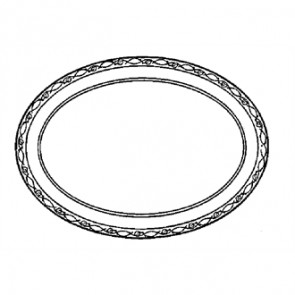 Churchill Chateau Blanc Oval Plates 254mm