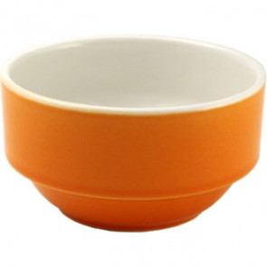 Churchill New Horizons Colour Glaze Consomme Bowls Orange 105mm