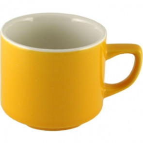 Churchill New Horizons Colour Glaze Maple Tea Cups Yellow 199ml