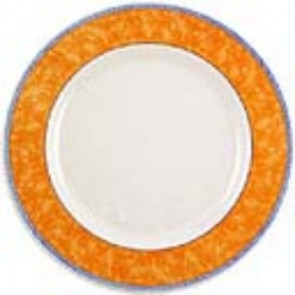 Churchill New Horizons Marble Border Classic Plates Orange 254mm