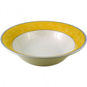 Churchill New Horizons Marble Border Salad Bowls Yellow 252mm