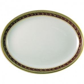 Churchill Nova Oxford Marone Oval Plates 280mm