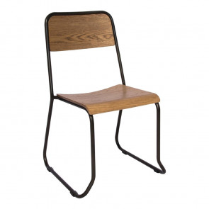 Bolero Urban Wood & Metal Sidechair (Pack of 2)