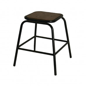 Bolero Urban Wood & Metal Lowstool (Pack of 2)