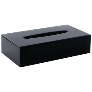 Black Rectangular Tissue Holder