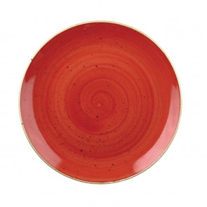 Churchill Stonecast Round Coupe Bowls Berry Red 248mm