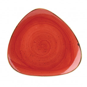 Churchill Stonecast Triangular Plates Berry Red 311mm