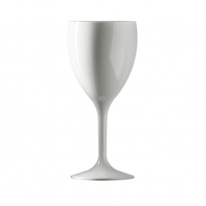 BBP Polycarbonate Wine Glass 312ml White