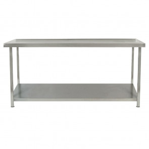 Parry Fully Welded Stainless Steel Centre Table with Undershelf 1200x650mm