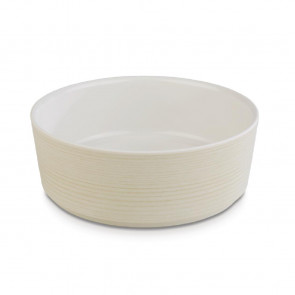 APS Plus Melamine Round Bowl Maple and Cream 1.5 Ltr